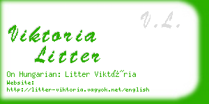 viktoria litter business card